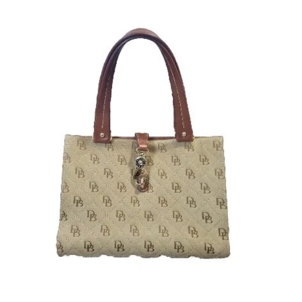 Dooney & Burke Vintage Medium 
Tan & Brown Shopper Tote